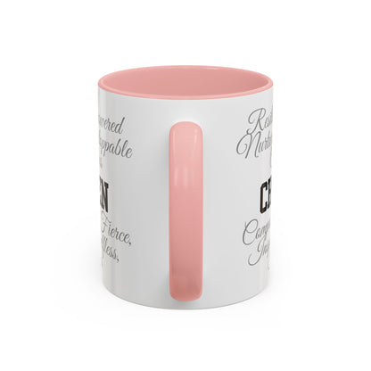 Personalization Inspirational Word Art Accent Coffee Mug — Typography Quote (11oz & 15oz)