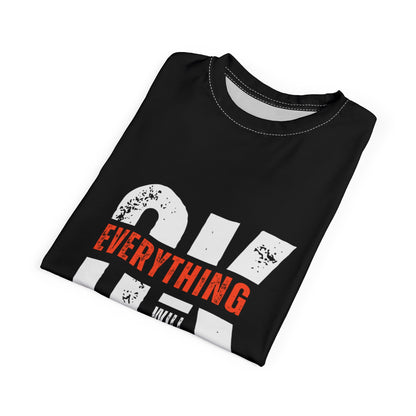 Motivational Tee - Positive Vibes, Relaxed Fit