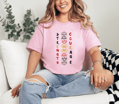 Strength and Courage Graphic Tee for Empowerment