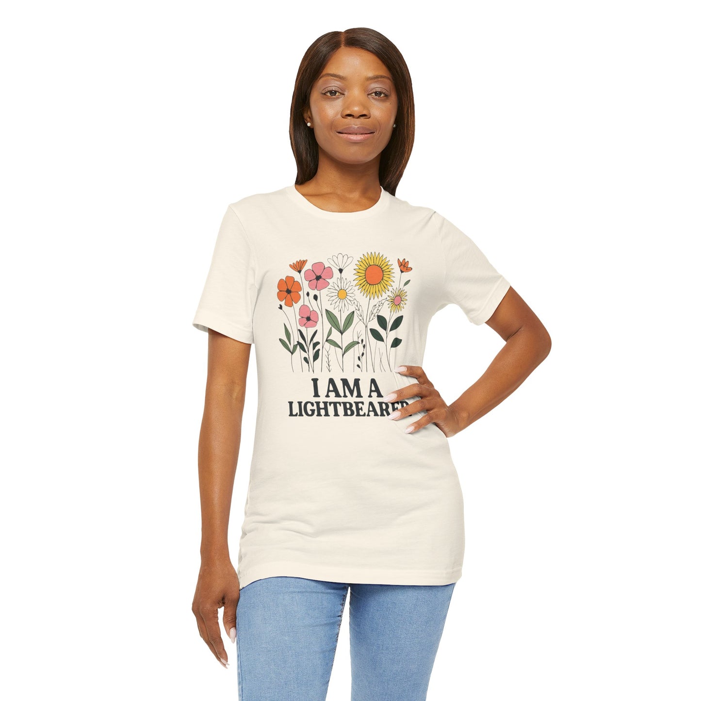Floral Tee Inspirational Positive Message Garden Gift