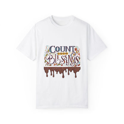 Count Your Blessings T-Shirt, Inspirational Tee, Unisex Shirt for Gifts, Faith-based apparel, Casual Wear, Everyday Style