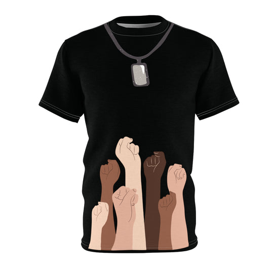 Mystical Unisex Cut & Sew T-Shirt, Graphic Tee, Abstract Design Shirt, Trendy Casual Top, Unique Printed Tee for Men and Women