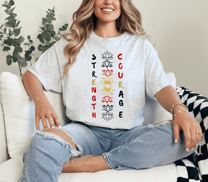 Strength and Courage Graphic Tee for Empowerment