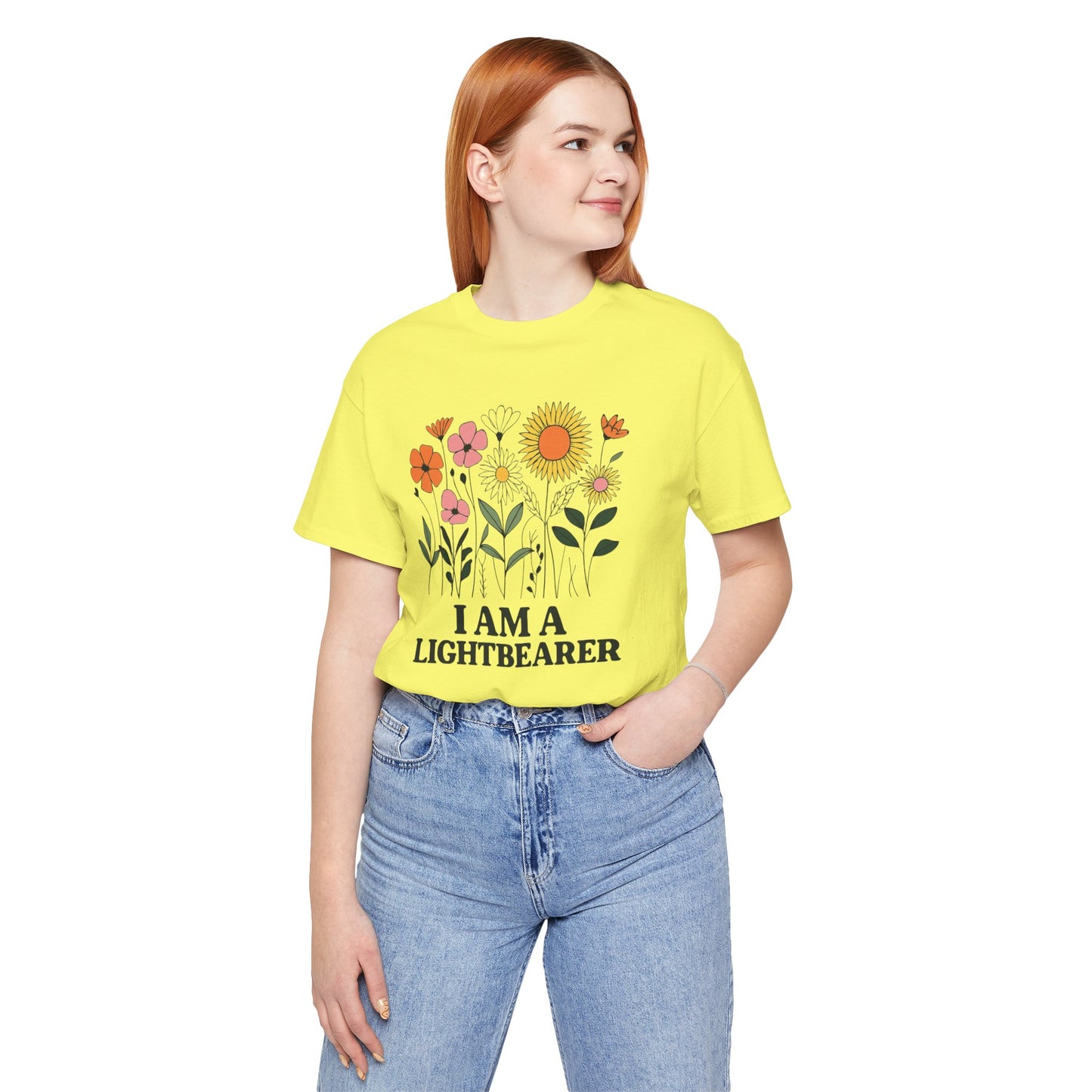 Floral Tee Inspirational Positive Message Garden Gift