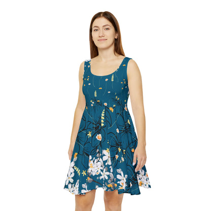 Floral Women's Skater Dress - Perfect for Summer Parties and Casual Outings