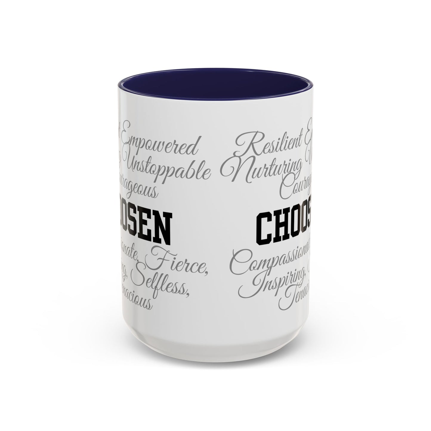 Personalization Inspirational Word Art Accent Coffee Mug — Typography Quote (11oz & 15oz)