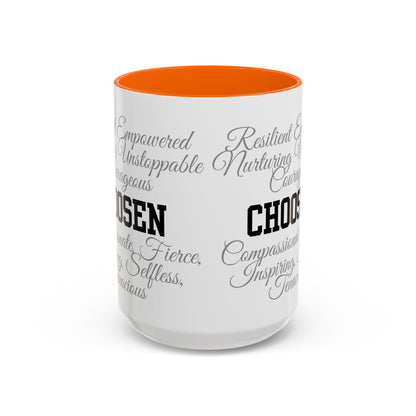 Personalization Inspirational Word Art Accent Coffee Mug — Typography Quote (11oz & 15oz)
