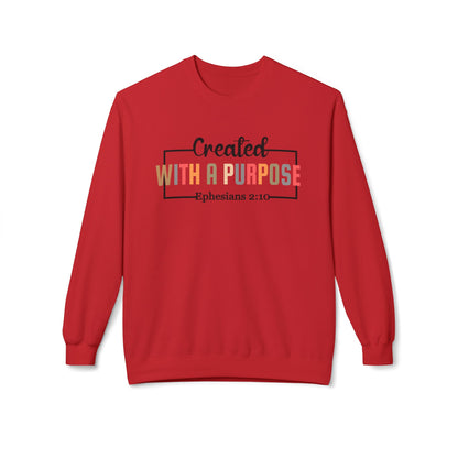 Motivational Unisex Sweatshirt | Ephesians 2:10 Bible Verse | Cozy Faith Apparel