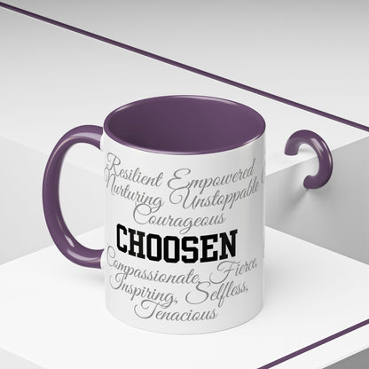 Personalization Inspirational Word Art Accent Coffee Mug — Typography Quote (11oz & 15oz)