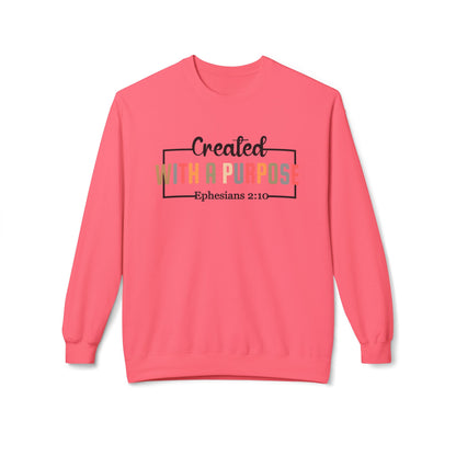 Motivational Unisex Sweatshirt | Ephesians 2:10 Bible Verse | Cozy Faith Apparel
