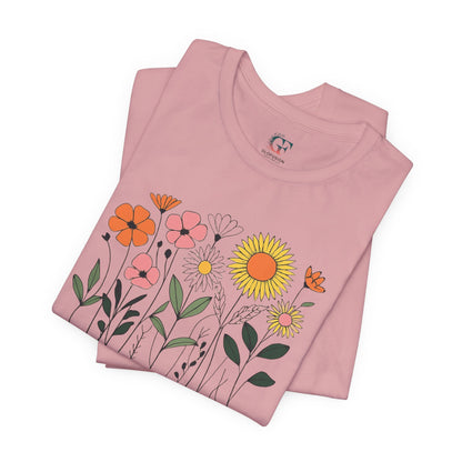 Floral Inspirational Shirt Positive Message Tee Gardening Gift Spring Fashion Unisex Motivational Top Gift For Women Gift For Mom