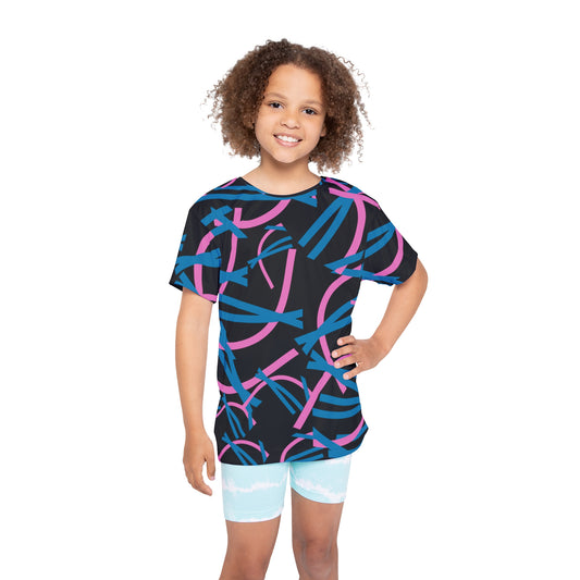 Kids Sports Jersey - Fun Activewear for Young Athletes, Colorful Sports Tee