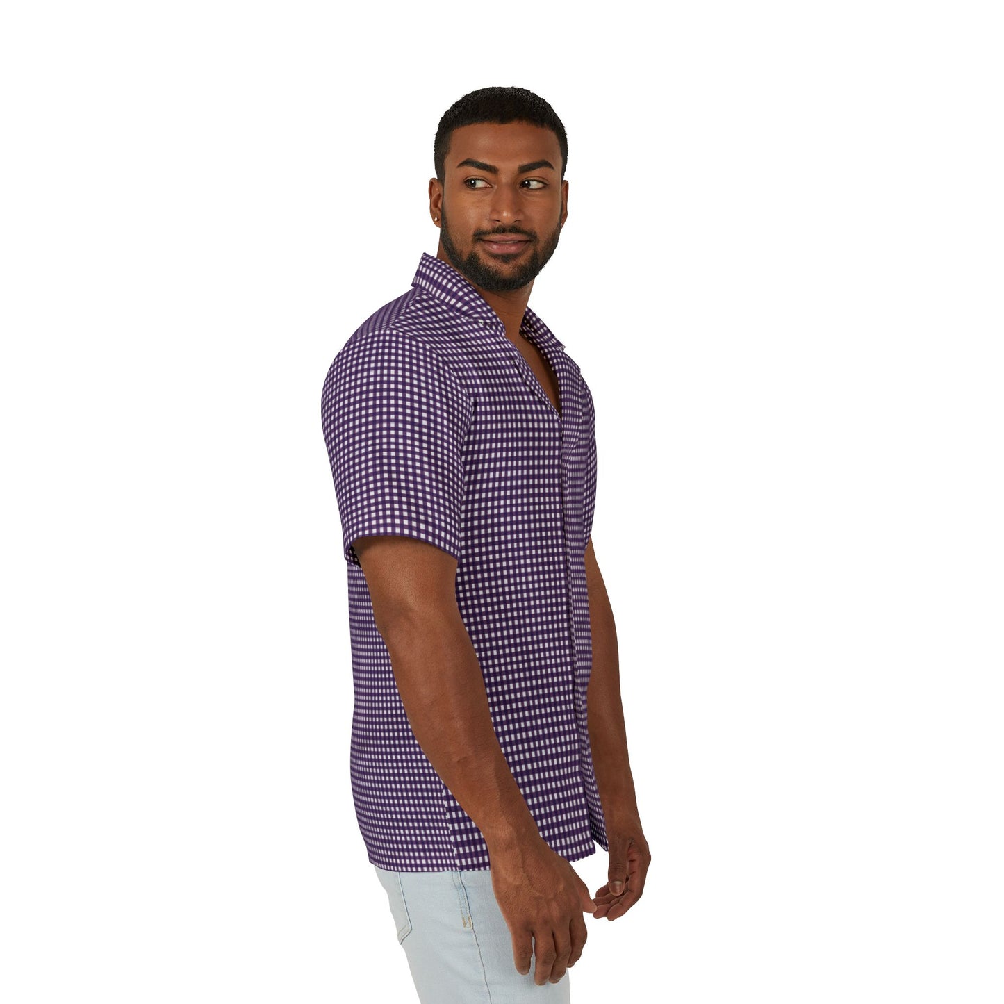 Men's Hawaiian Shirt - Plaid Hawaii Shirt For Warm Season