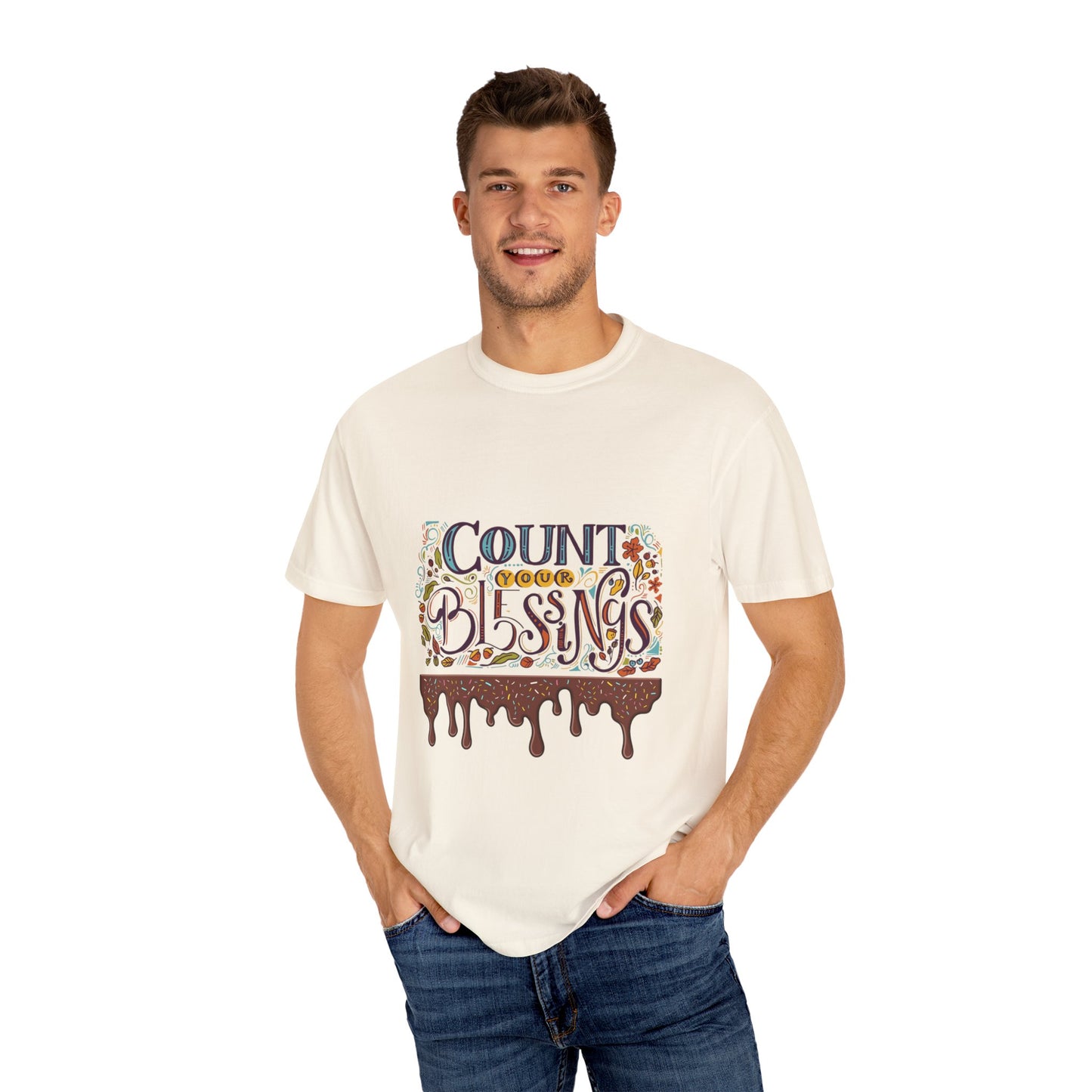 Count Your Blessings T-Shirt, Inspirational Tee, Unisex Shirt for Gifts, Faith-based apparel, Casual Wear, Everyday Style