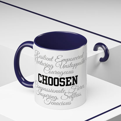 Personalization Inspirational Word Art Accent Coffee Mug — Typography Quote (11oz & 15oz)