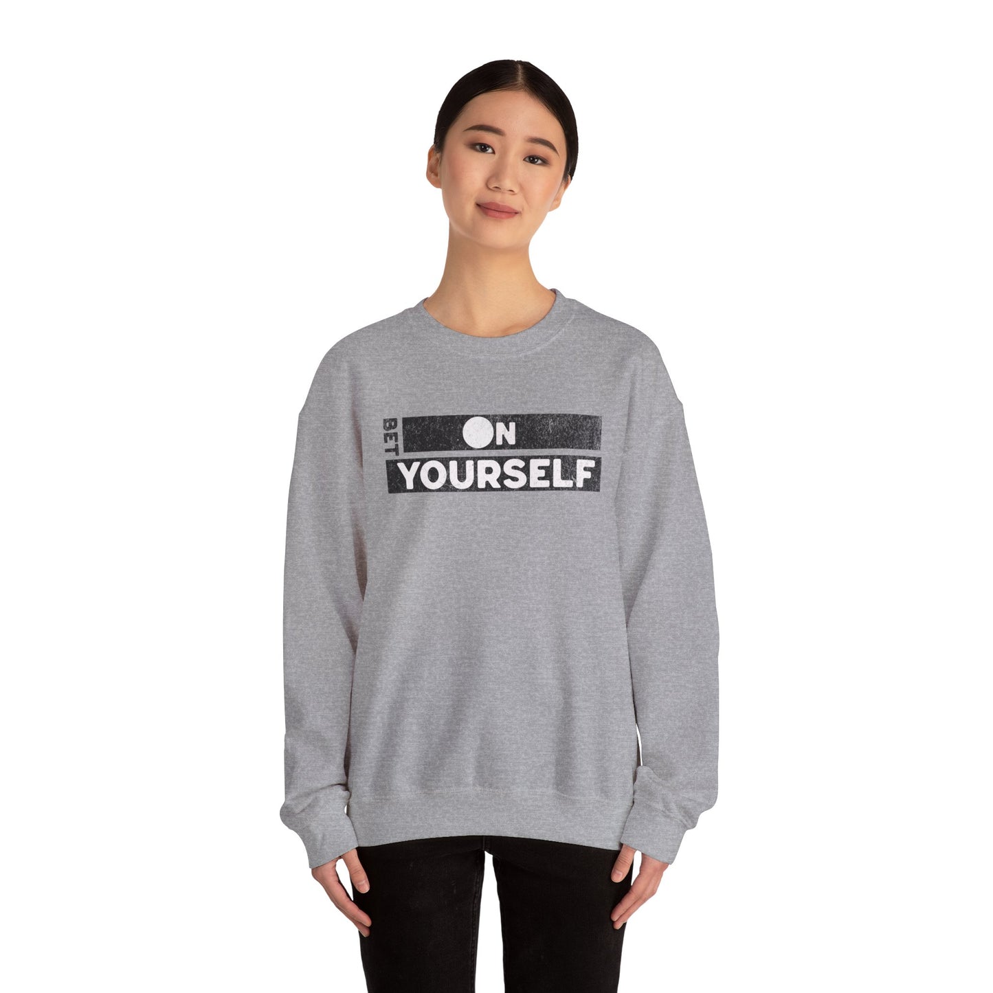 Bet On Yourself Christian Crewneck Sweatshirt, Jesus Bible Verse Unisex Sweatshirt, Holiday Shirt