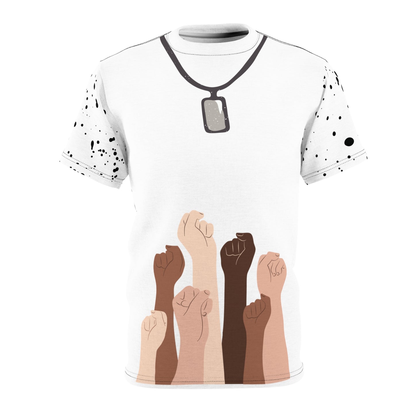 Mystical Unisex Cut & Sew T-Shirt, Graphic Tee, Abstract Design Shirt, Trendy Casual Top, Unique Printed Tee for Men and Women