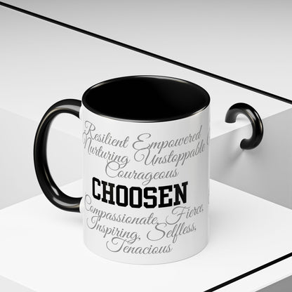 Personalization Inspirational Word Art Accent Coffee Mug — Typography Quote (11oz & 15oz)
