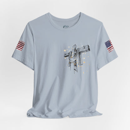 Patriotic USA Graphic T-Shirt – Unisex Red, White & Blue Tee | Independence Day, Memorial Day, Veteran Gift | Summer Americana Shirt
