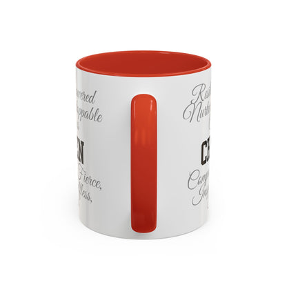 Personalization Inspirational Word Art Accent Coffee Mug — Typography Quote (11oz & 15oz)