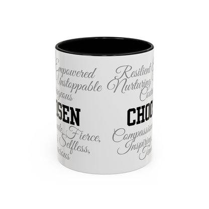 Personalization Inspirational Word Art Accent Coffee Mug — Typography Quote (11oz & 15oz)