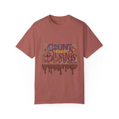Count Your Blessings T-Shirt, Inspirational Tee, Unisex Shirt for Gifts, Faith-based apparel, Casual Wear, Everyday Style