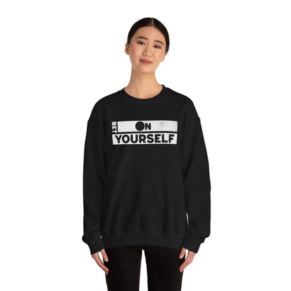 Bet On Yourself Christian Crewneck Sweatshirt, Jesus Bible Verse Unisex Sweatshirt, Holiday Shirt