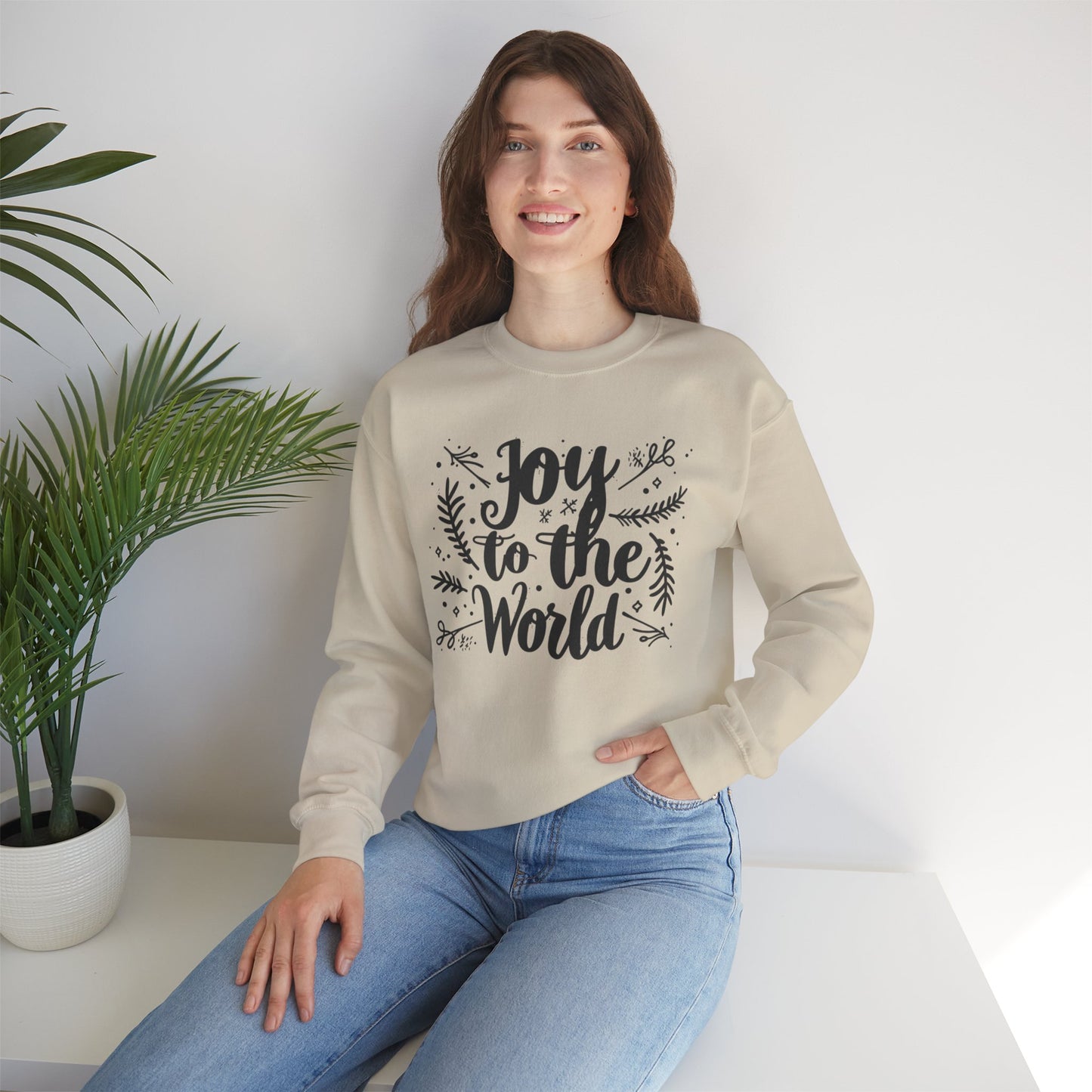 Christmas Joy to the World Crewneck Sweatshirt