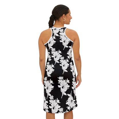 Floral Print Women's Racerback Dress - Stylish Summer Sun Dress