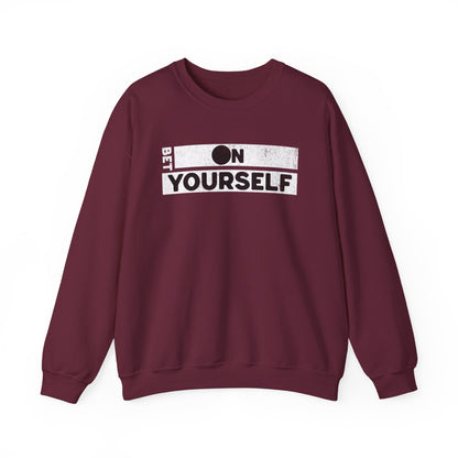 Bet On Yourself Christian Crewneck Sweatshirt, Jesus Bible Verse Unisex Sweatshirt, Holiday Shirt
