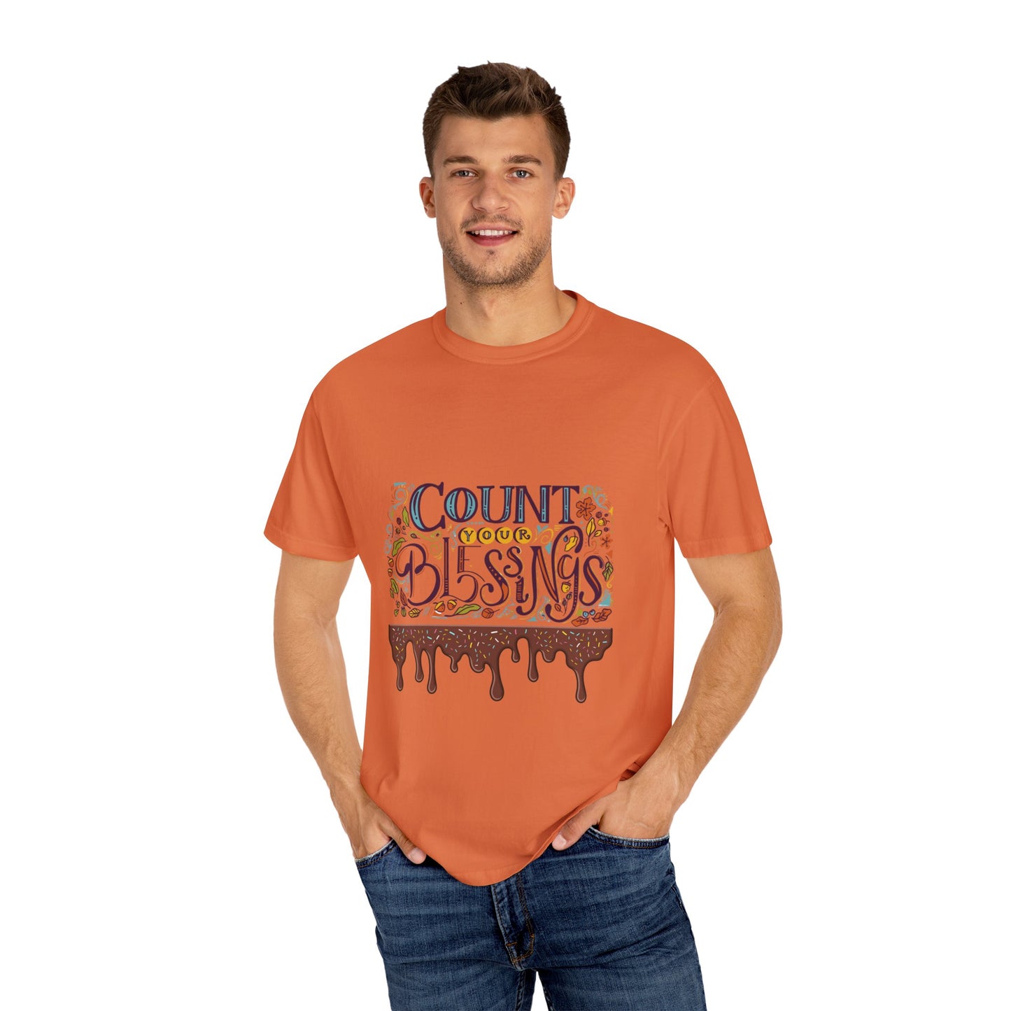 Count Your Blessings T-Shirt, Inspirational Tee, Unisex Shirt for Gifts, Faith-based apparel, Casual Wear, Everyday Style