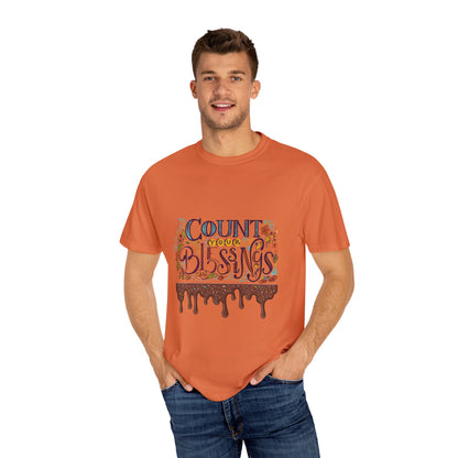 Count Your Blessings T-Shirt, Inspirational Tee, Unisex Shirt for Gifts, Faith-based apparel, Casual Wear, Everyday Style