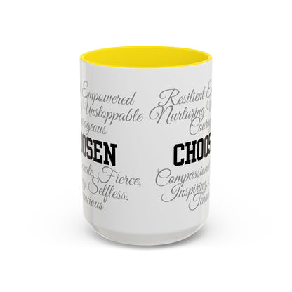 Personalization Inspirational Word Art Accent Coffee Mug — Typography Quote (11oz & 15oz)