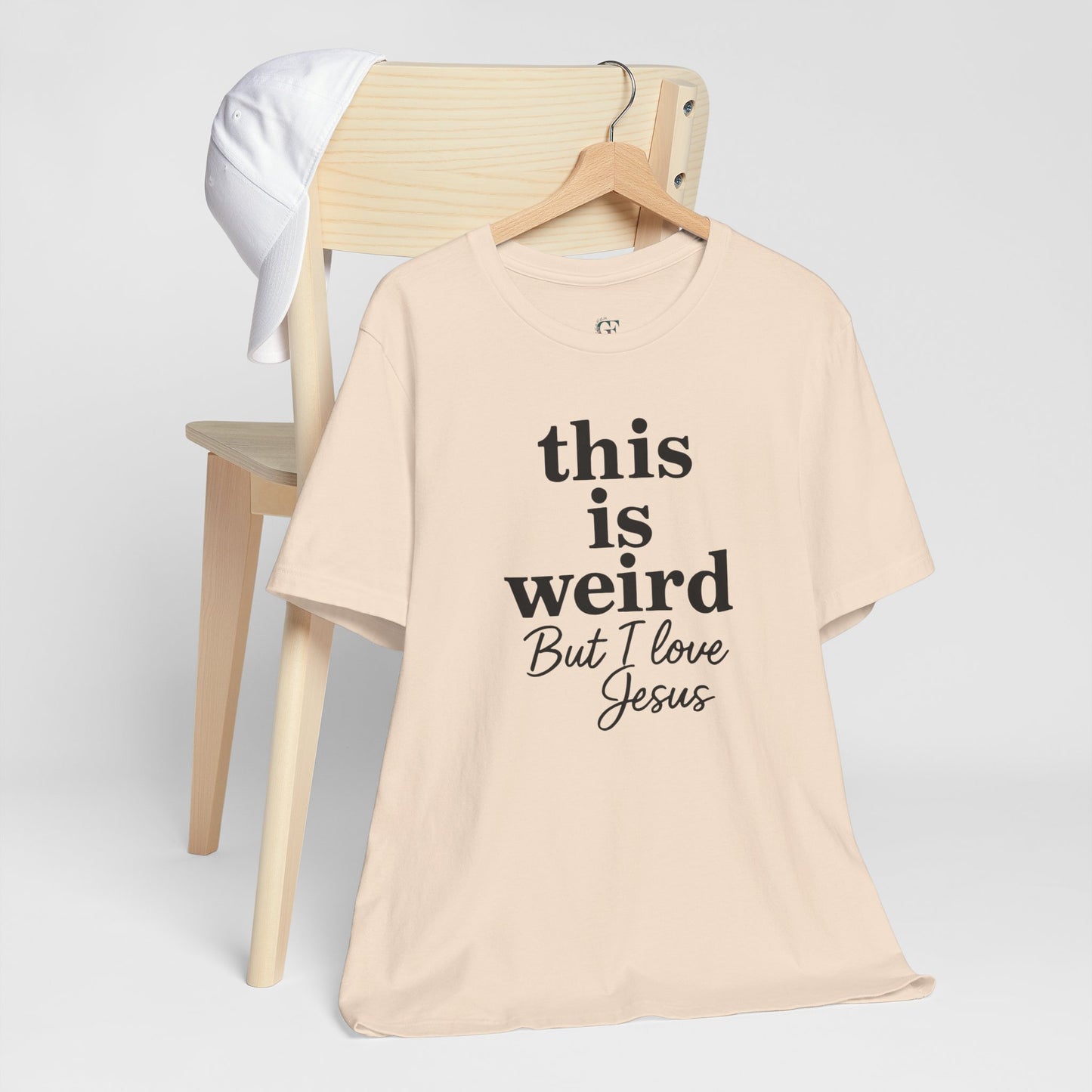 Christian Tee: Weird But I Love Jesus, Casual Christian Apparel
