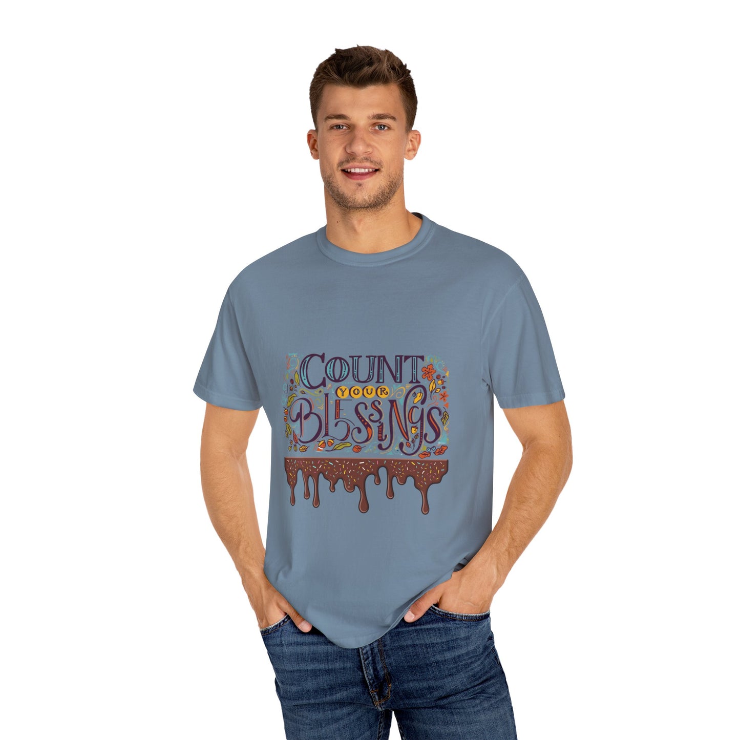 Count Your Blessings T-Shirt, Inspirational Tee, Unisex Shirt for Gifts, Faith-based apparel, Casual Wear, Everyday Style