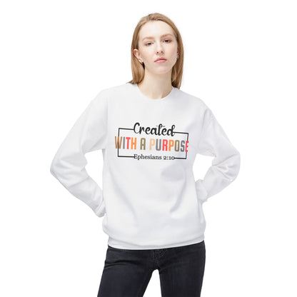 Motivational Unisex Sweatshirt | Ephesians 2:10 Bible Verse | Cozy Faith Apparel