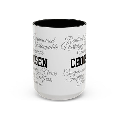 Personalization Inspirational Word Art Accent Coffee Mug — Typography Quote (11oz & 15oz)