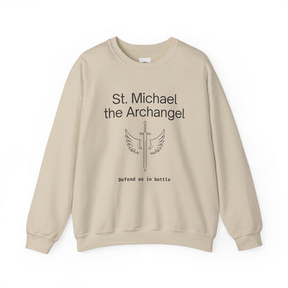 St Michael Crewneck Sweatshirt - Faith Inspired Unisex