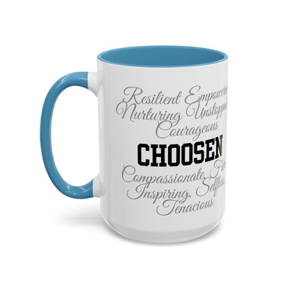 Personalization Inspirational Word Art Accent Coffee Mug — Typography Quote (11oz & 15oz)