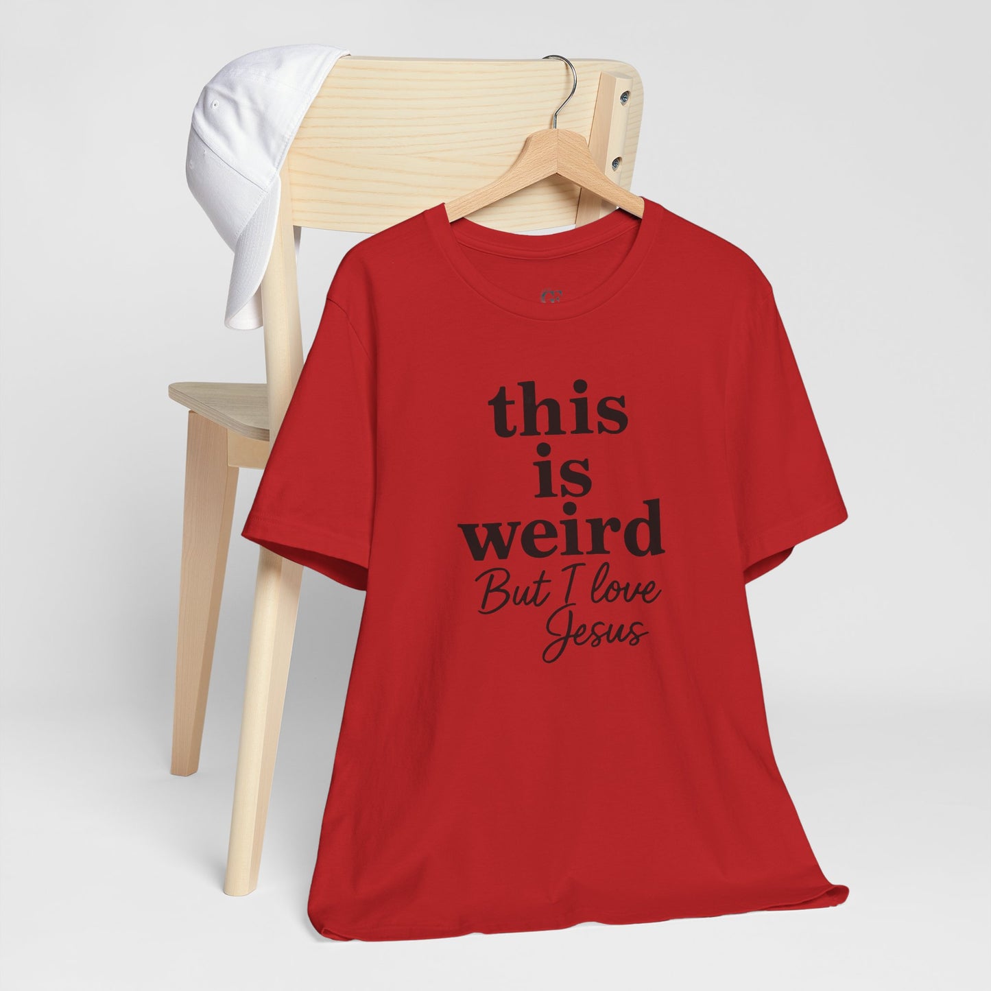 Christian Tee: Weird But I Love Jesus, Casual Christian Apparel