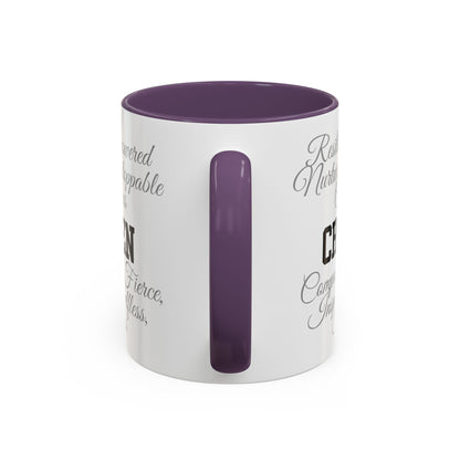 Personalization Inspirational Word Art Accent Coffee Mug — Typography Quote (11oz & 15oz)