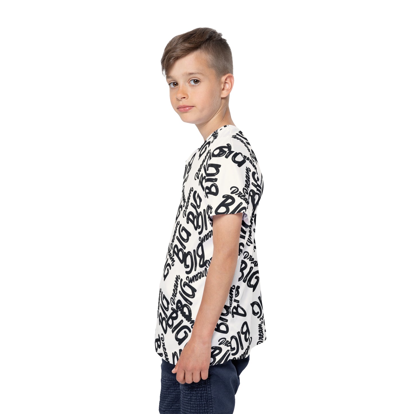 Kids Sports Jersey - 'Dream Big' Motivational Tee