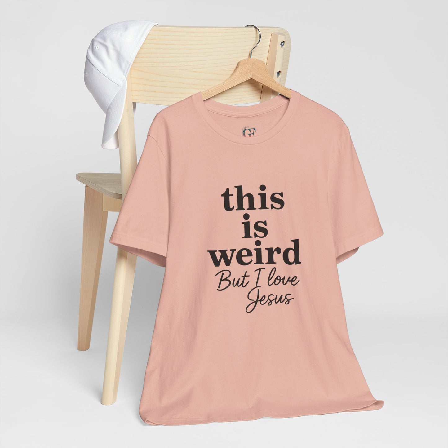 Christian Tee: Weird But I Love Jesus, Casual Christian Apparel