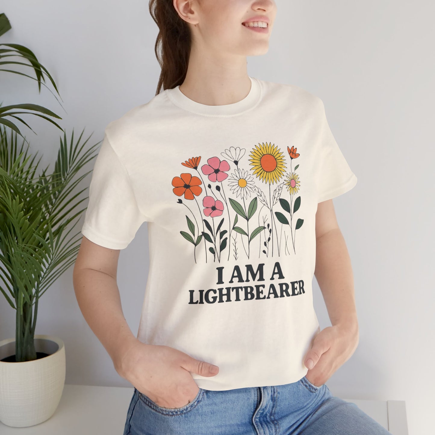 Floral Tee Inspirational Positive Message Garden Gift