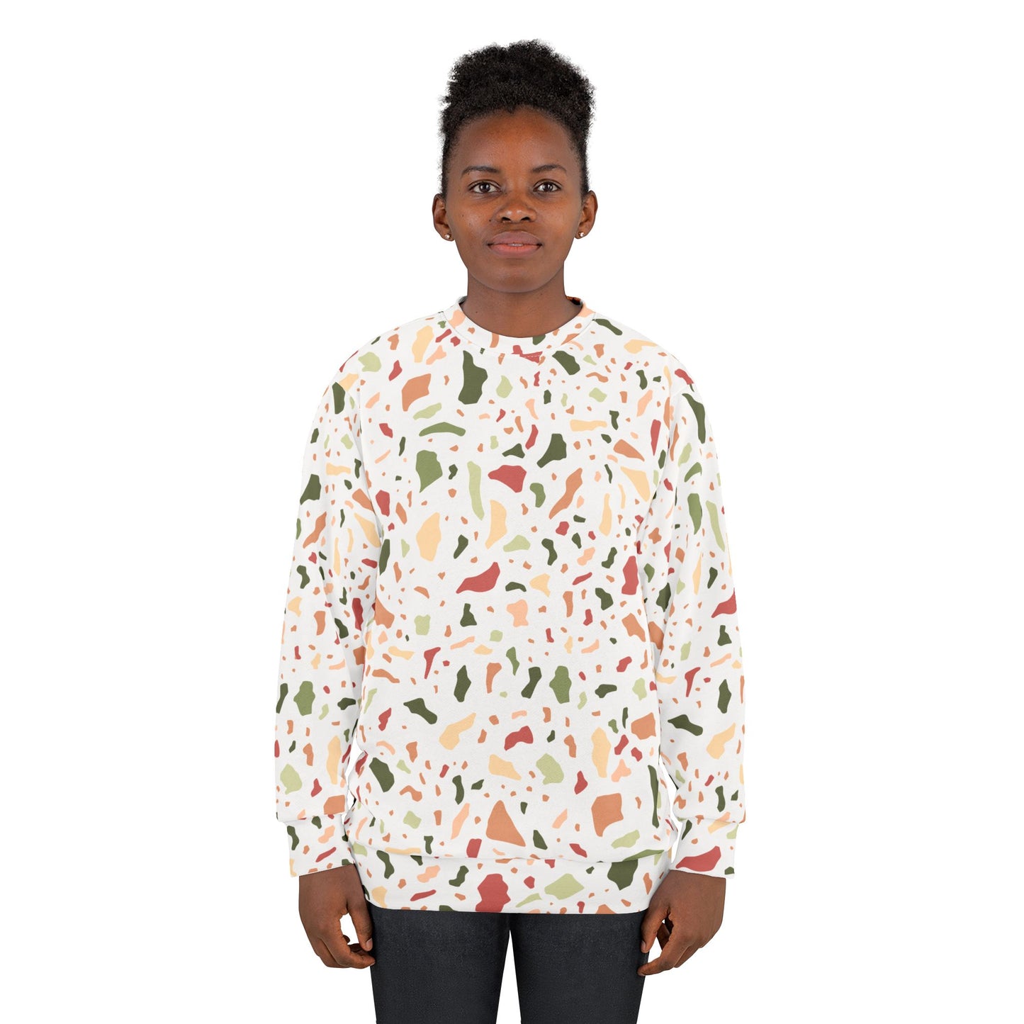 Colorful Print Unisex Sweatshirt - Cozy & Trendy for All Seasons