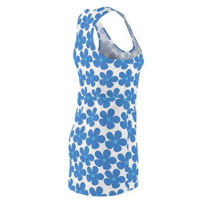 Floral Print Women's Racerback Dress - Summer Style Dress for Beach & Casual Wear