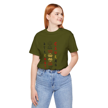 Strength and Courage Graphic Unisex Tee