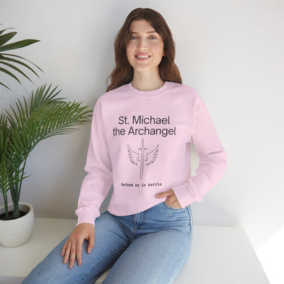 St Michael Crewneck Sweatshirt - Faith Inspired Unisex