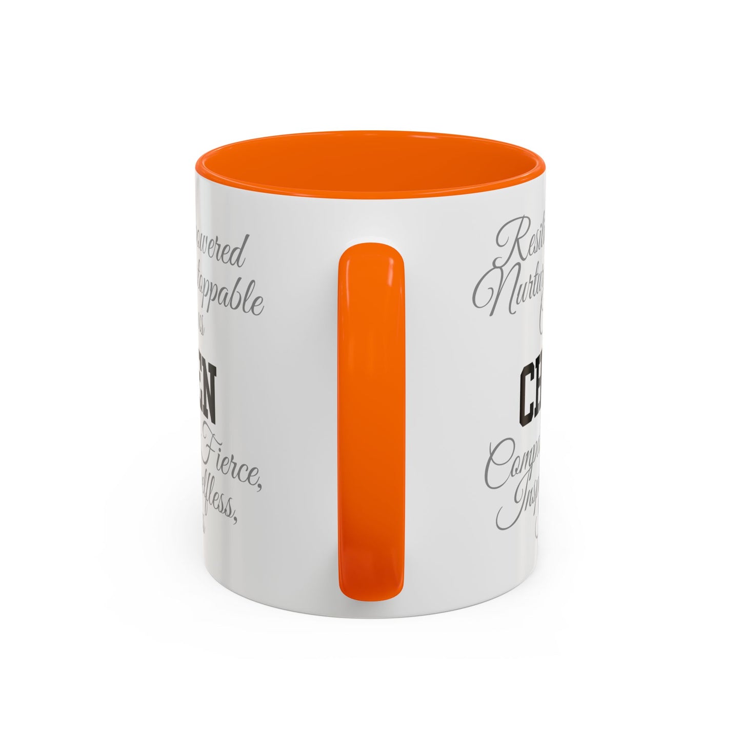Personalization Inspirational Word Art Accent Coffee Mug — Typography Quote (11oz & 15oz)