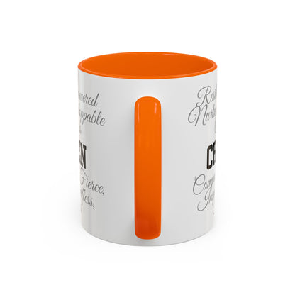 Personalization Inspirational Word Art Accent Coffee Mug — Typography Quote (11oz & 15oz)